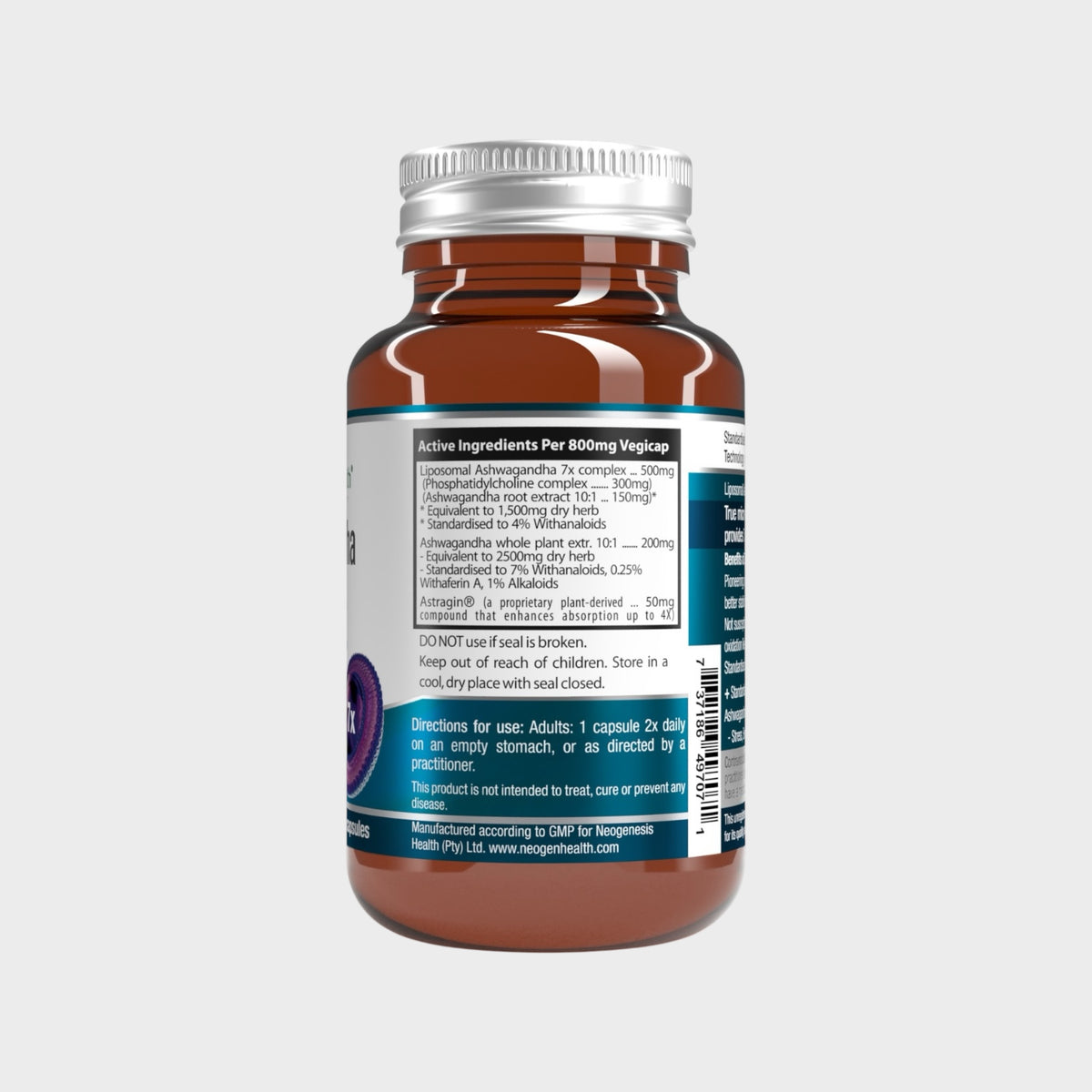 Lipo-gandha | Liposomal Ashwagandha 7x strength 30s/60s | Neogenesis Health
