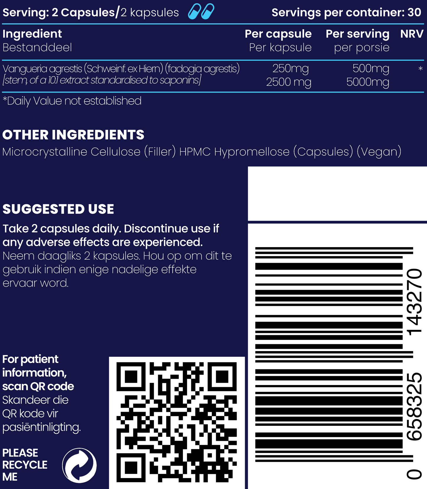 Fadogia Agrestis 60s | Genologix