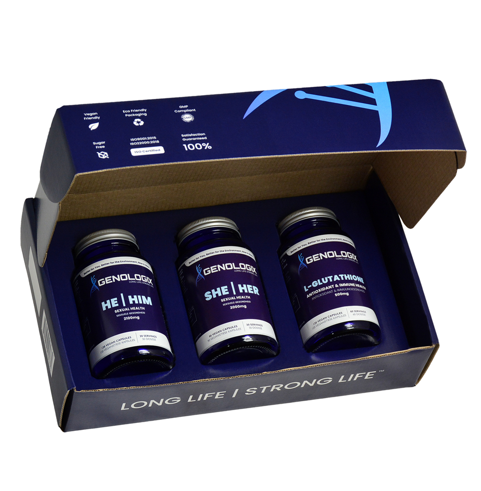 Bedroom Booster Wellness Goal Bundle (Couples) (30 servings) | Genologix