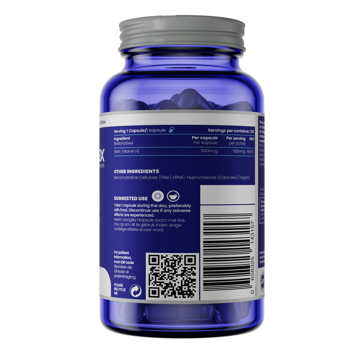 Biotin (Vitamin B7) 120s | Genologix