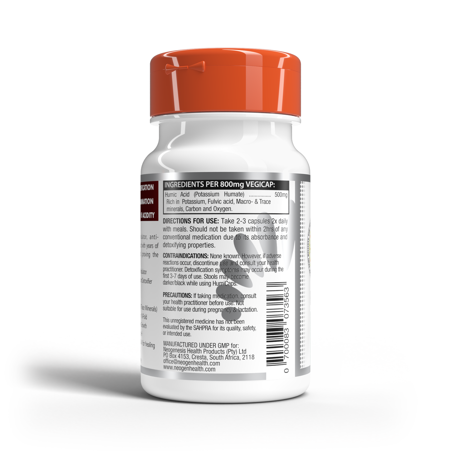 Humicaps | Potassium Humate (Fulvic + Humic acid) 120s | Neogenesis Health
