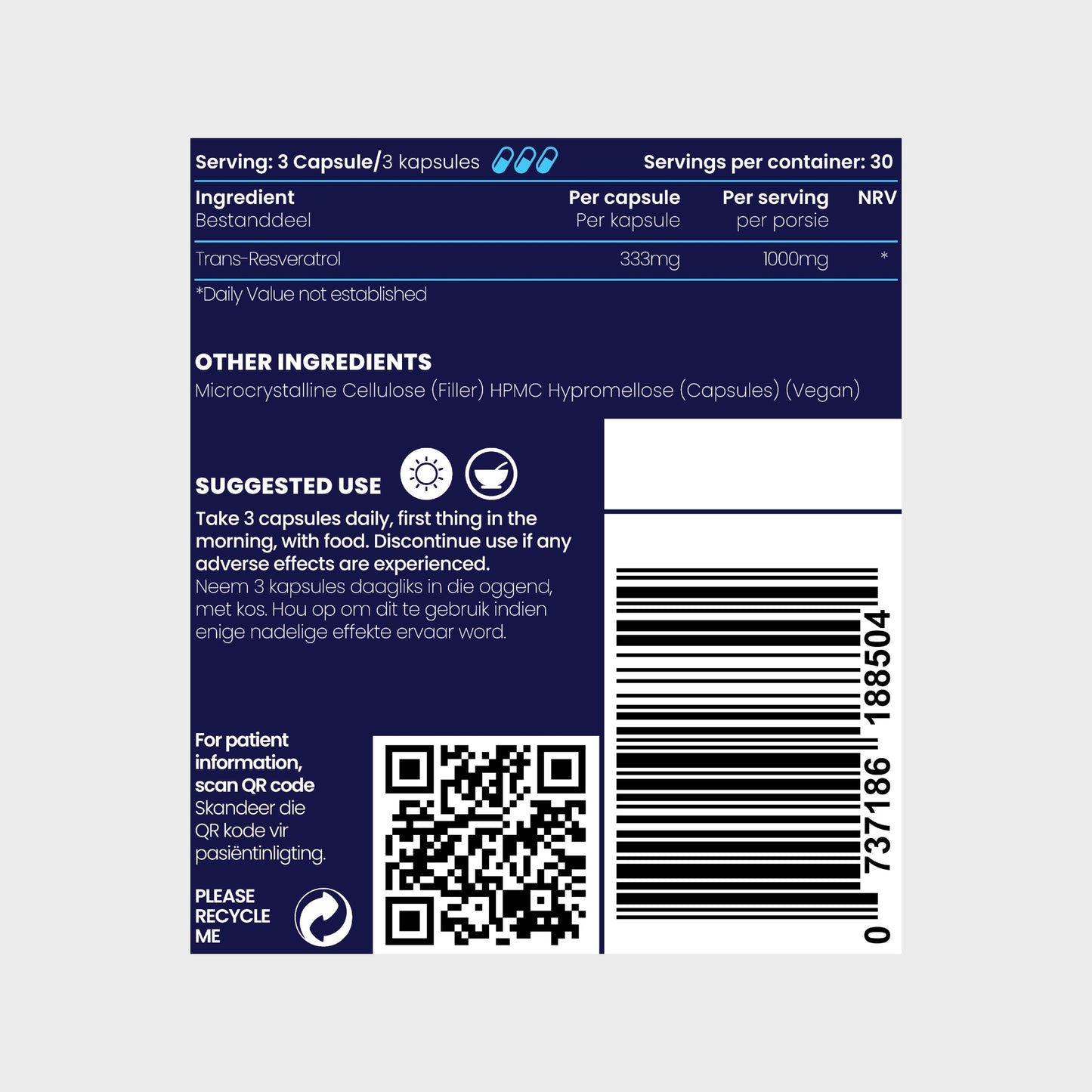 Resveratrol 1000mg 90s | Genologix