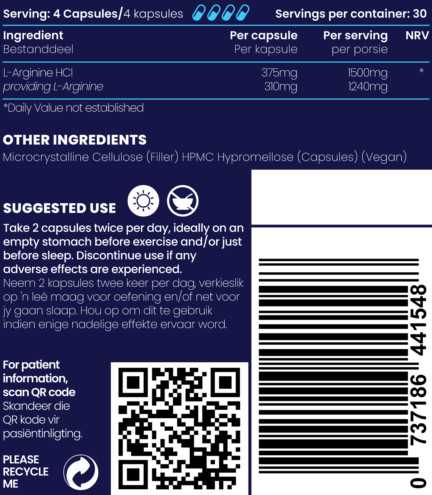 L-Arginine 120s | Genologix