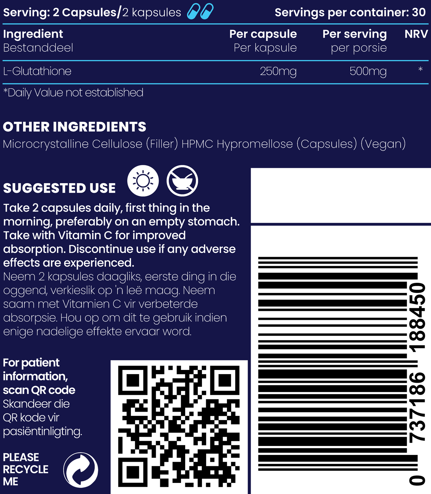 L-Glutathione 60s | Genologix