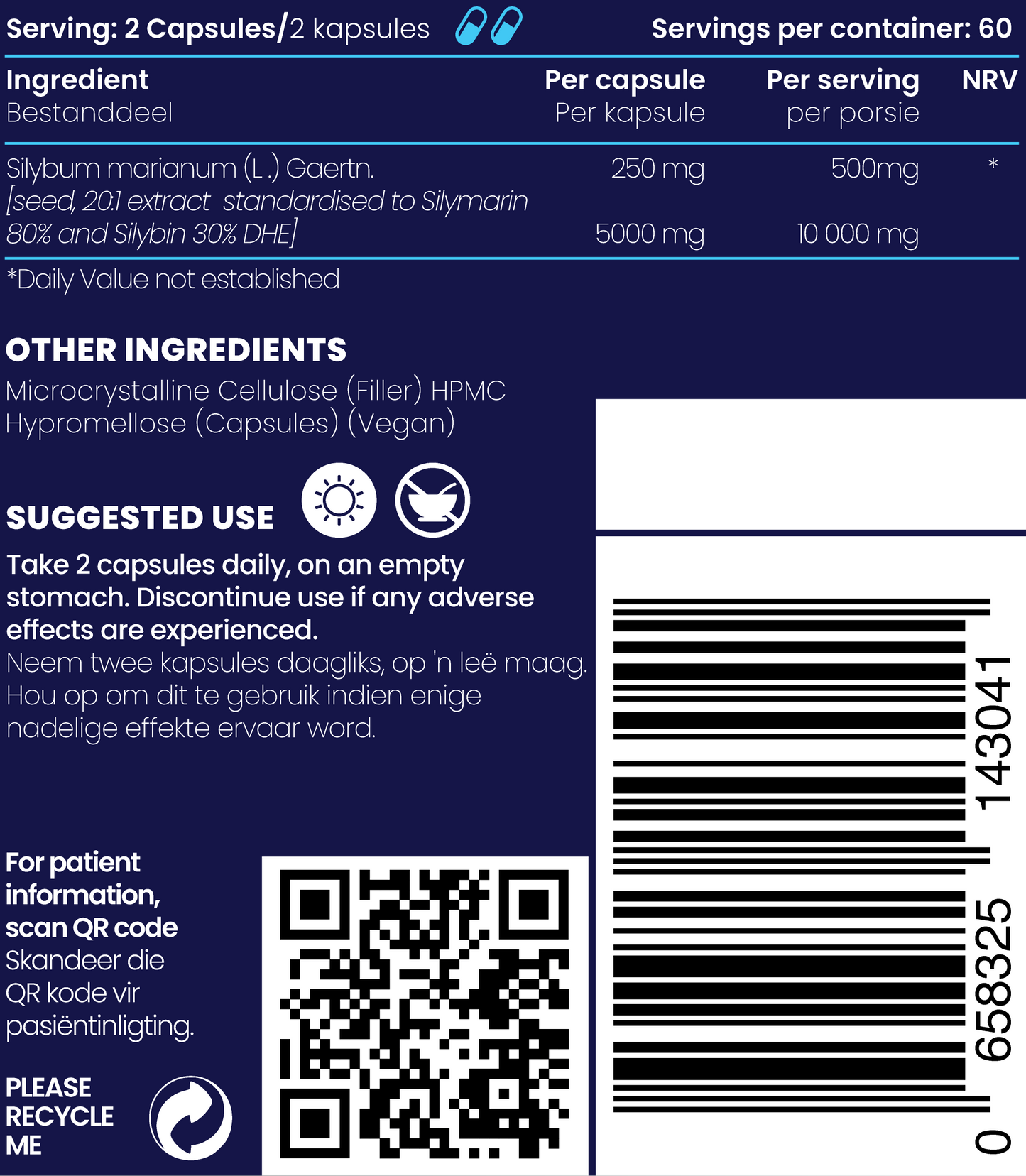 Milk Thistle Extract 120s | Genologix
