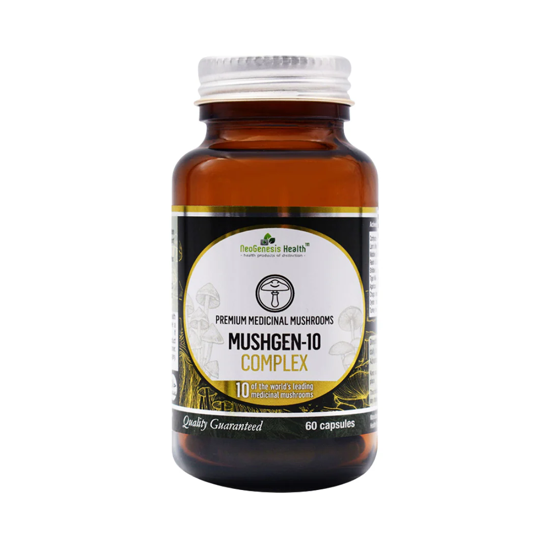 MushGen-10 | 7600 mg High Dose | 10 Mushroom Strains 60s | Neogenesis Health