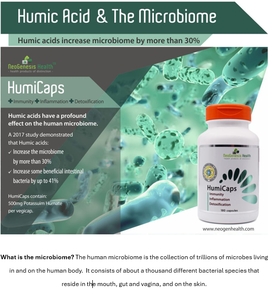 Humicaps | Potassium Humate (Fulvic + Humic acid) 120s | Neogenesis Health