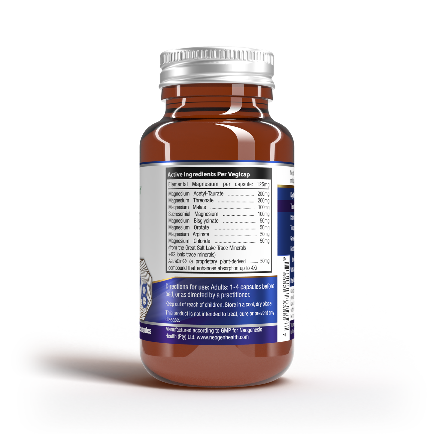 Neomag | 8x Magnesium Complex | Acetyltaurate + Threonate + Glycinate + Malate 60s | Neogenesis Health
