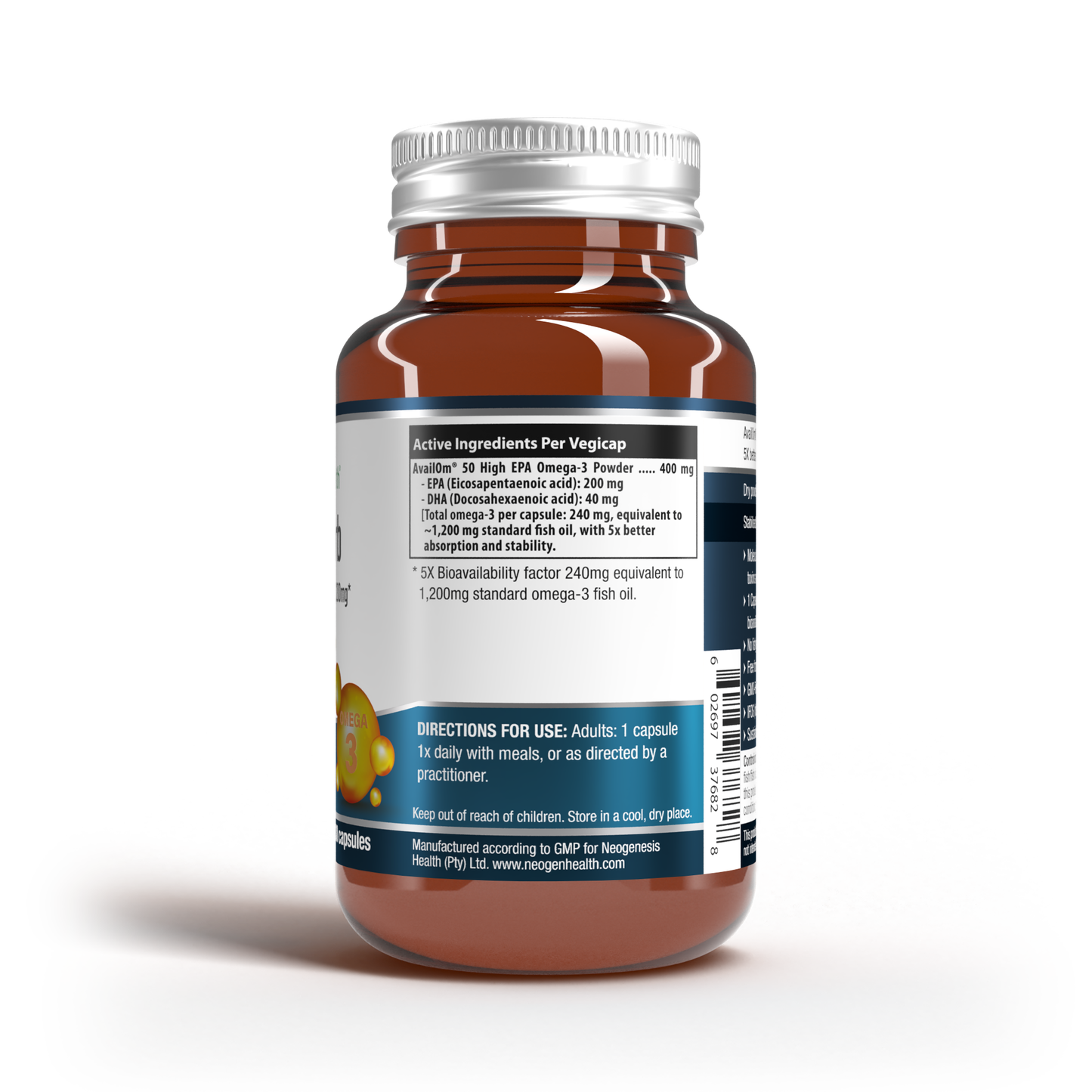 OmegaSorb | High EPA Omega-3 | 5x Absorbtion |30x Stability | Ultra purified 30s | Neogenesis Health