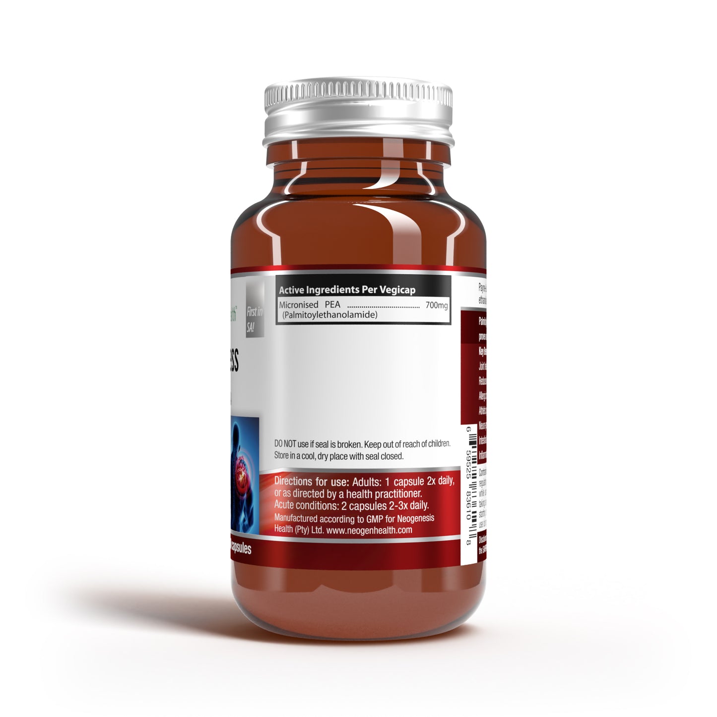 Payne-less - Patented micronised PEA (Palmitoylethanolamide) 60s | Neogenesis Health