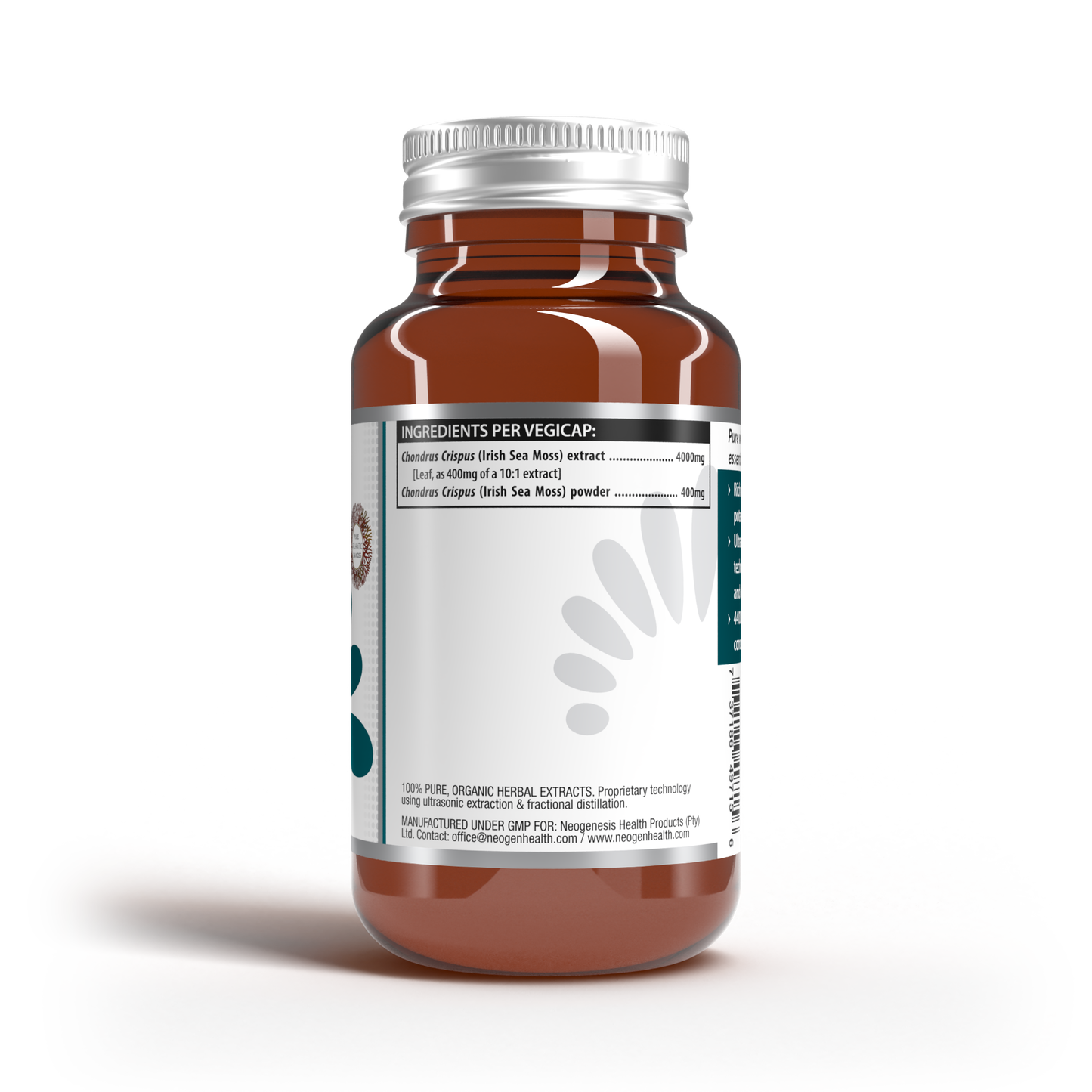Organic C. Crispus - Irish Sea Moss Caps 60s | Neogenesis Health