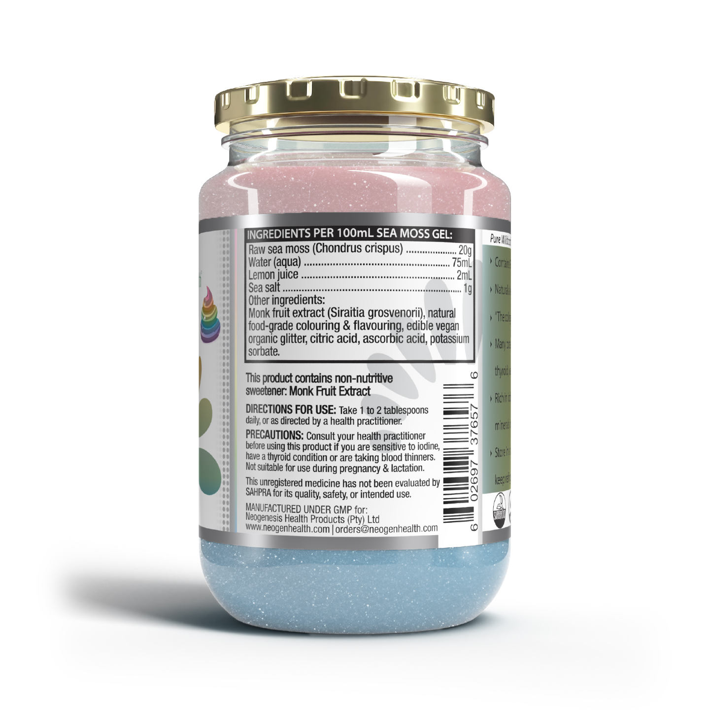 Sea Moss Gel Unicorn 375ml | Neogenesis Health