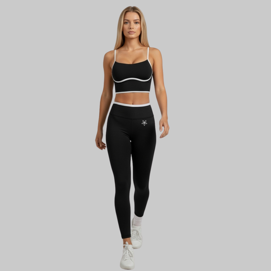 BodySculpt Piping Leggings (black & white) | blom ACTIVE