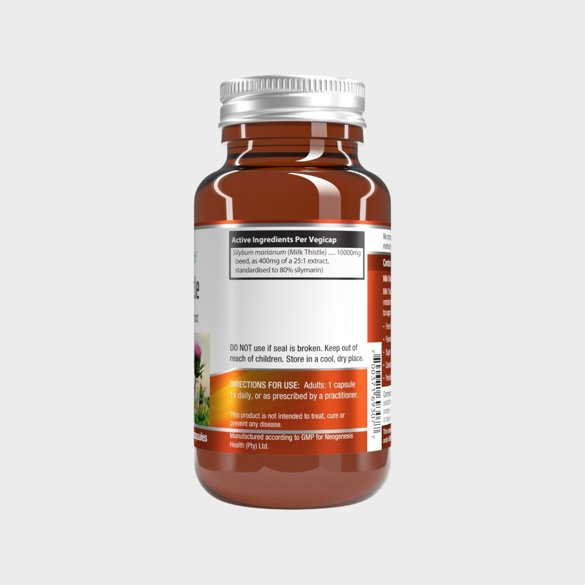 Pure Milk Thistle (10000mg) | Silymarin (80%) Liver Support 60s | Neogenesis Health