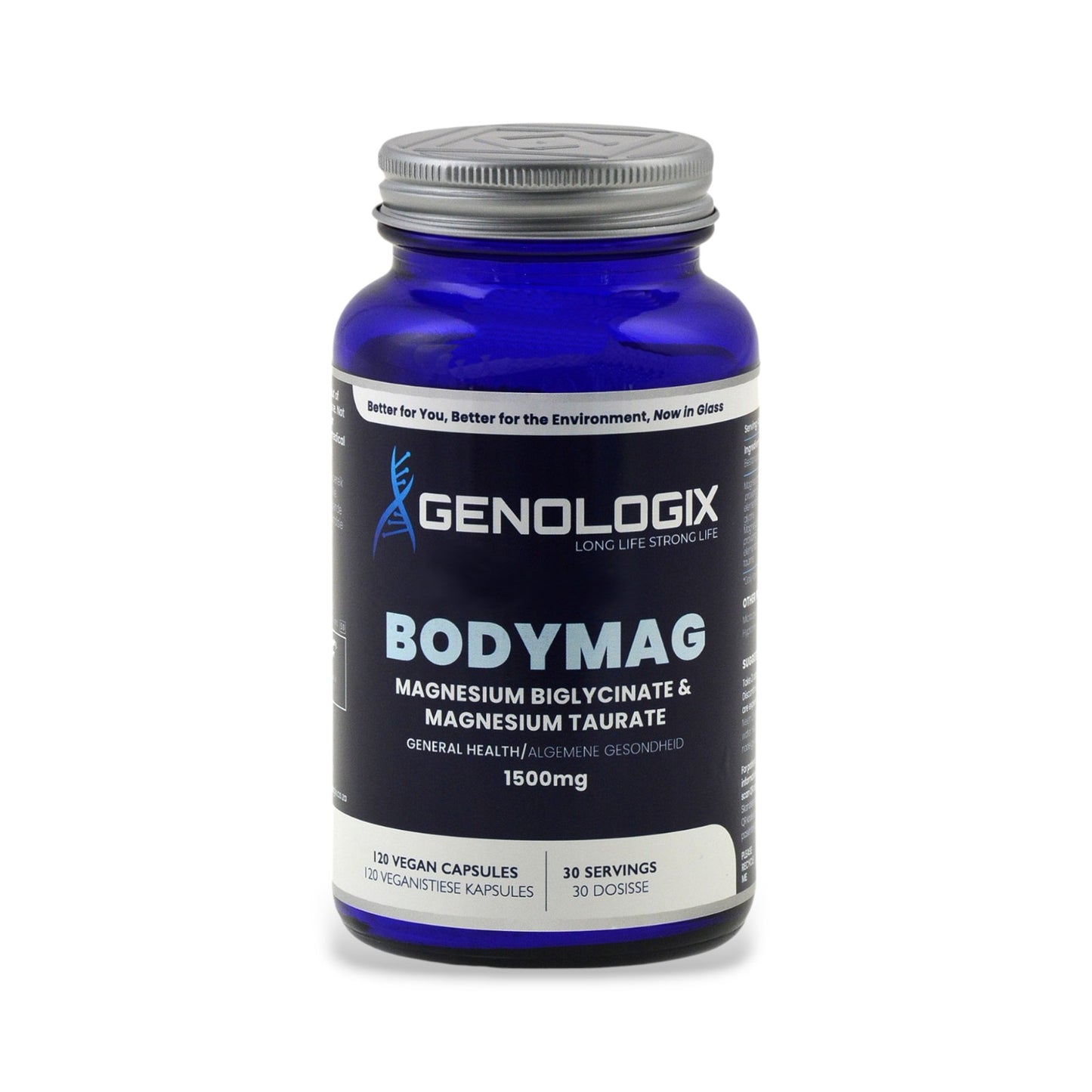 Magnesium Biglycinate + Magnesium Taurate  | BodyMag 120s | Genologix