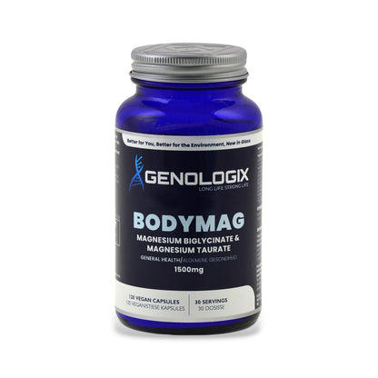 Magnesium Biglycinate + Magnesium Taurate  | BodyMag 120s | Genologix