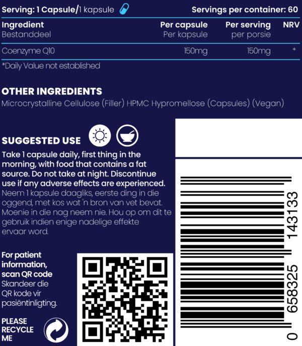CoQ-10 150mg 60s | Genologix