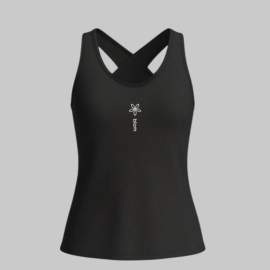 Open Back Tank Top (black) | blom ACTIVE