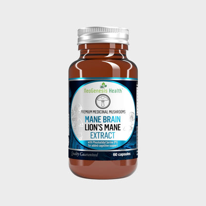 Mane Brain | Lion's Mane Dual extract 3800mg+Phosphatidylserine 60s | Neogenesis Health