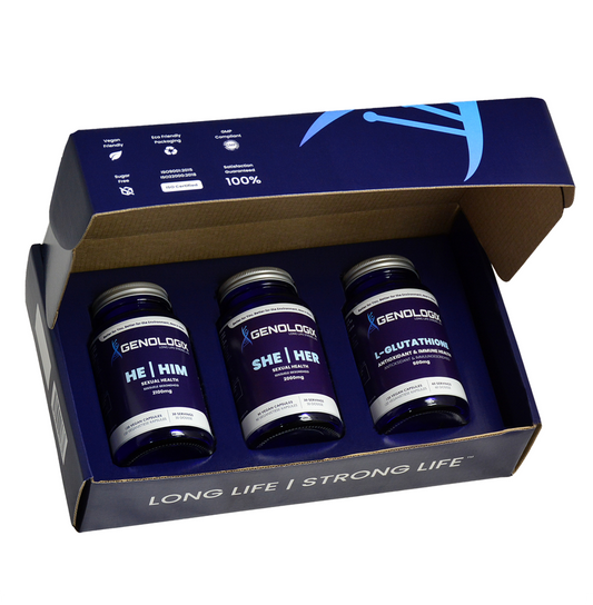 Genologix Bedroom Booster Wellness Goal Bundle (Couples) (30 servings)