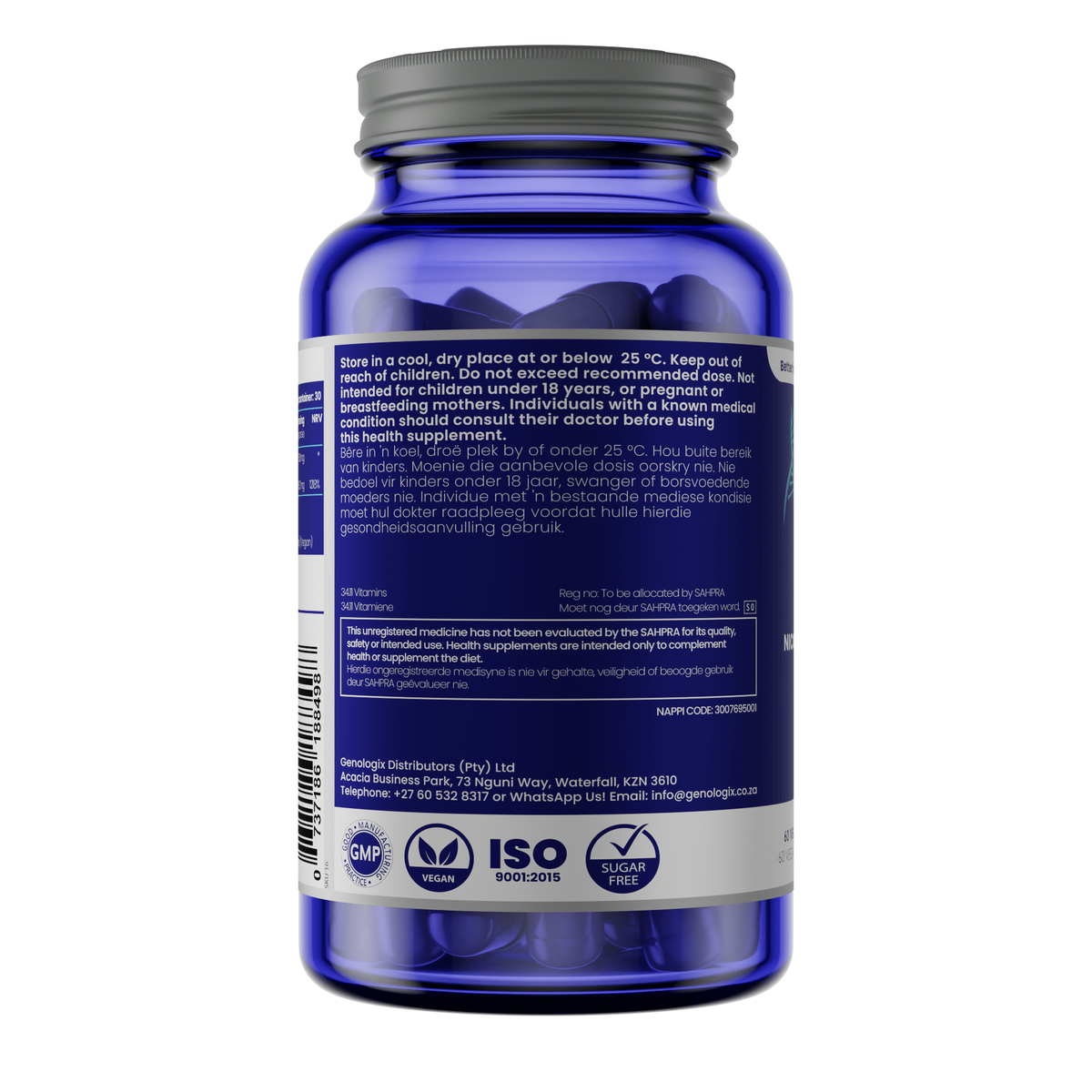 NMN (Nicotinamide Mononucleotide) 500mg 60s | Genologix