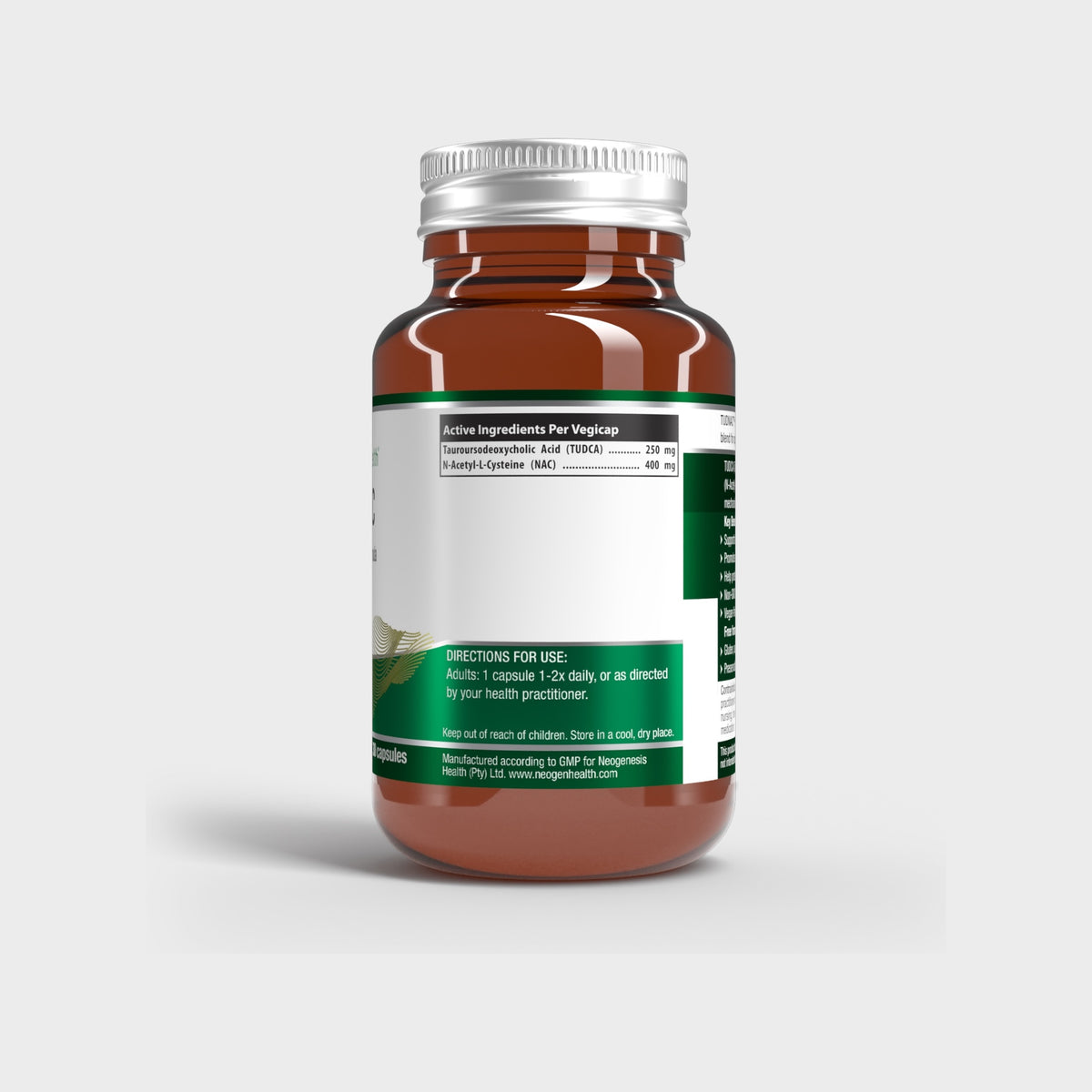 TUDNAC | 400mg NAC + 250mg TUDCA | Liver Detox & Cellular Defense 30s | Neogenesis Health