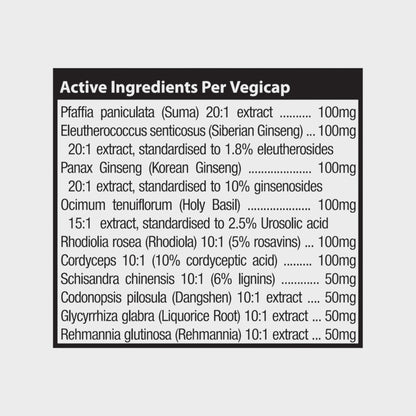 AdrenoVance Adaptogenic Complex Nootropic with Panax & Siberian Ginseng 60s | Neogenesis Health