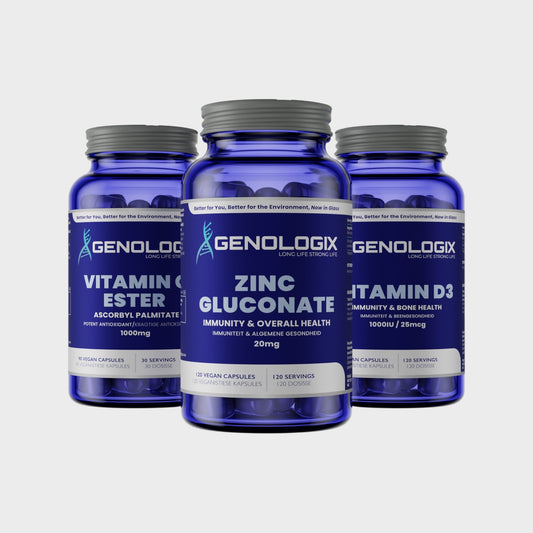 Immunity Bundle (Vitamin C Ester, Zinc Gluconate, Vitamin D3) | Genologix