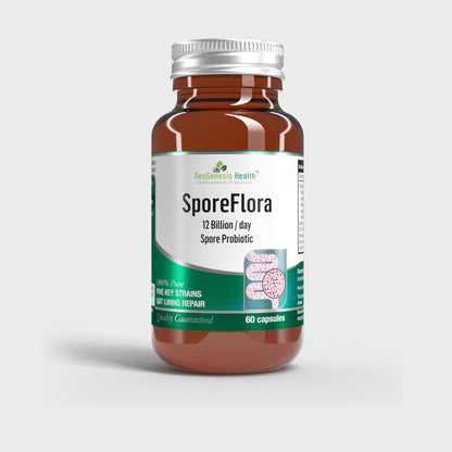 SporeFlora | 12 Billion Spore Probiotic | Gut Health 60s | Neogenesis Health