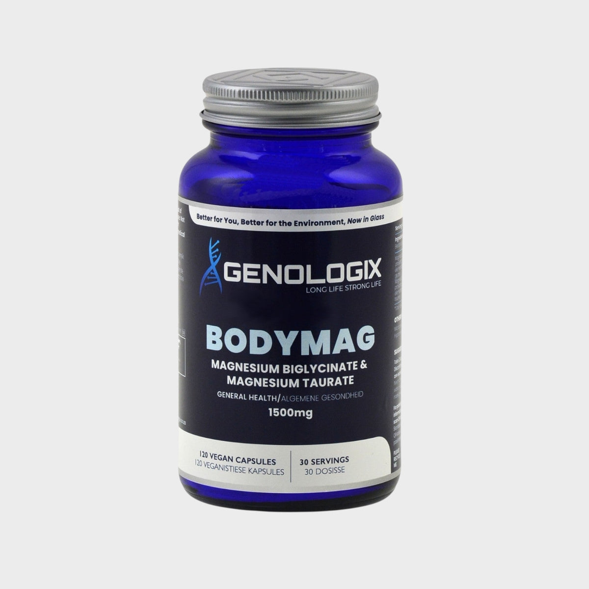 Magnesium Biglycinate + Magnesium Taurate  | BodyMag 120s | Genologix