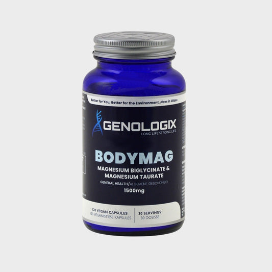 Magnesium Biglycinate + Magnesium Taurate  | BodyMag 120s | Genologix