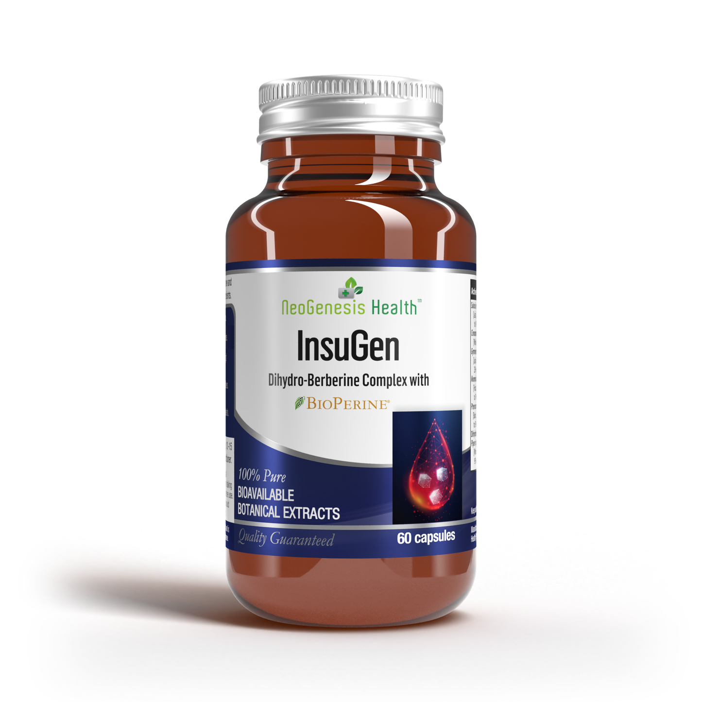 INSUGEN | 600mg Berberine + 200mg Gymnema, Pterostilbene, Banaba Leaf 60s | Neogenesis Health