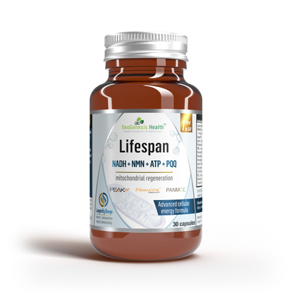 Lifespan NMN + NADH + Co-Enzyme Q10 + Acetyl L-Carnitine + PQQ 30s | Neogenesis Health