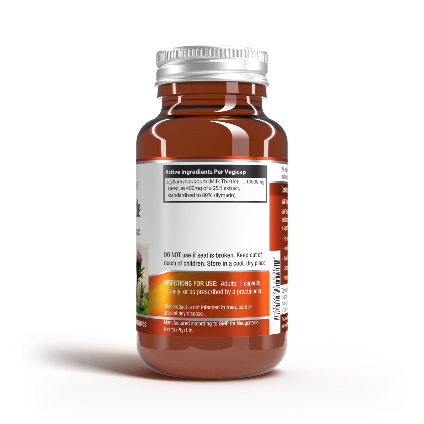 Pure Milkthistle (10000mg) | Silymarin (80%) Liver Support 60s | Neogenesis Health