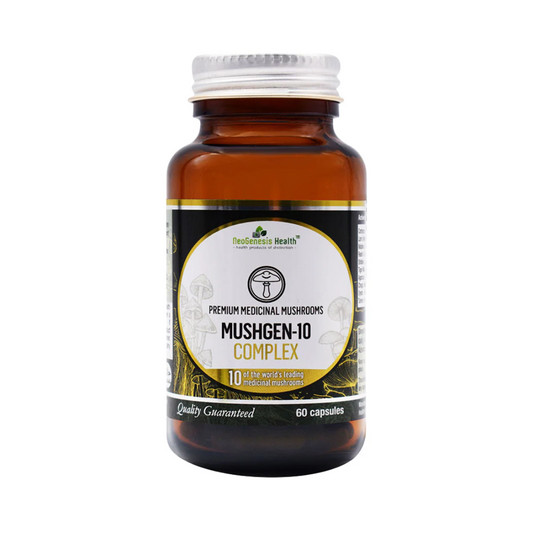 MushGen-10 | 7600 mg High Dose | 10 Mushroom Strains 60s | Neogenesis Health