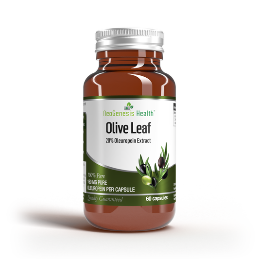 Olive leaf 10:1 extract 8000 mg per capsule with 160mg Oleuropein 30s | Neogenesis Health