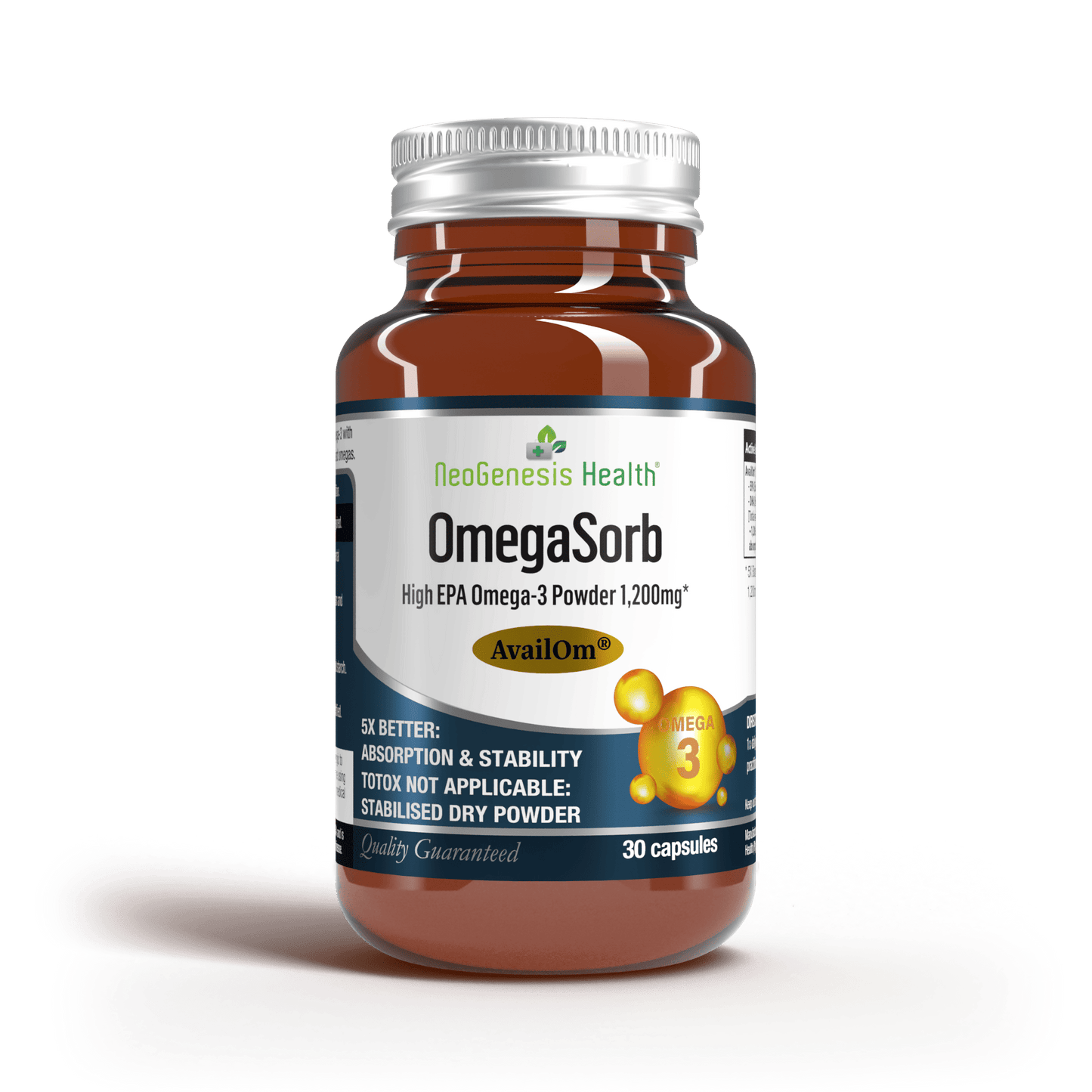 OmegaSorb | High EPA Omega-3 | 5x Absorption |30x Stability | Ultra purified 30s/60s | Neogenesis Health