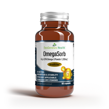 OmegaSorb | High EPA Omega-3 | 5x Absorption |30x Stability | Ultra purified 30s/60s | Neogenesis Health
