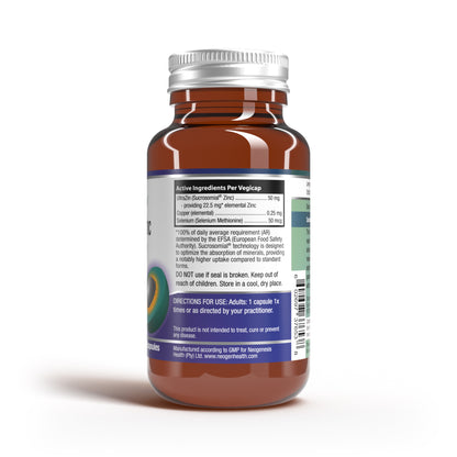 OptiSorb Zinc Patented Sucrosomial Zinc+Copper+Selenium Gut-Friendly 60s | Neogenesis Health