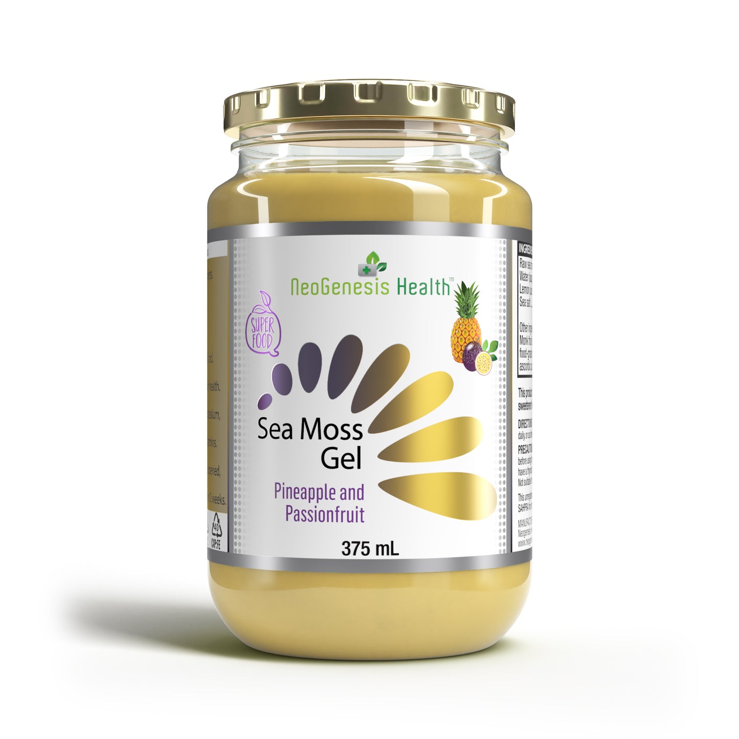 Sea Moss Gel Pineapple and Passion fruit 375ml | Neogenesis Health