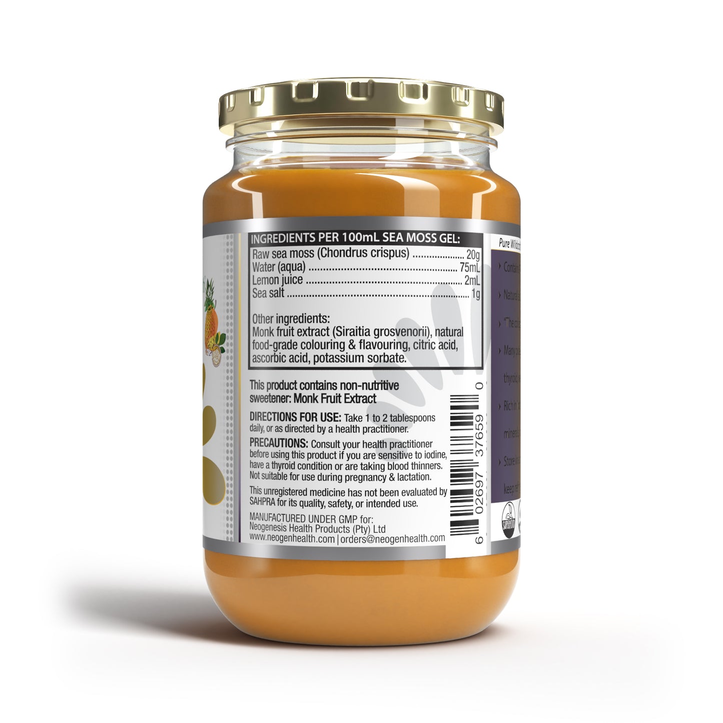 Sea Moss Gel Mango 375ml | Neogenesis Health