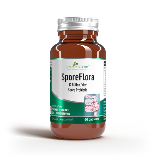 SporeFlora | 12 Billion Spore Probiotic | Gut Health 60s | Neogenesis Health