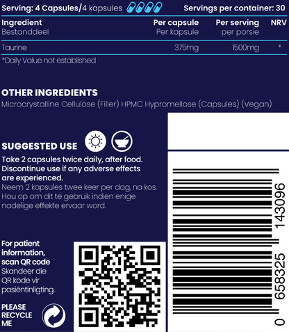 Taurine 120s | Genologix
