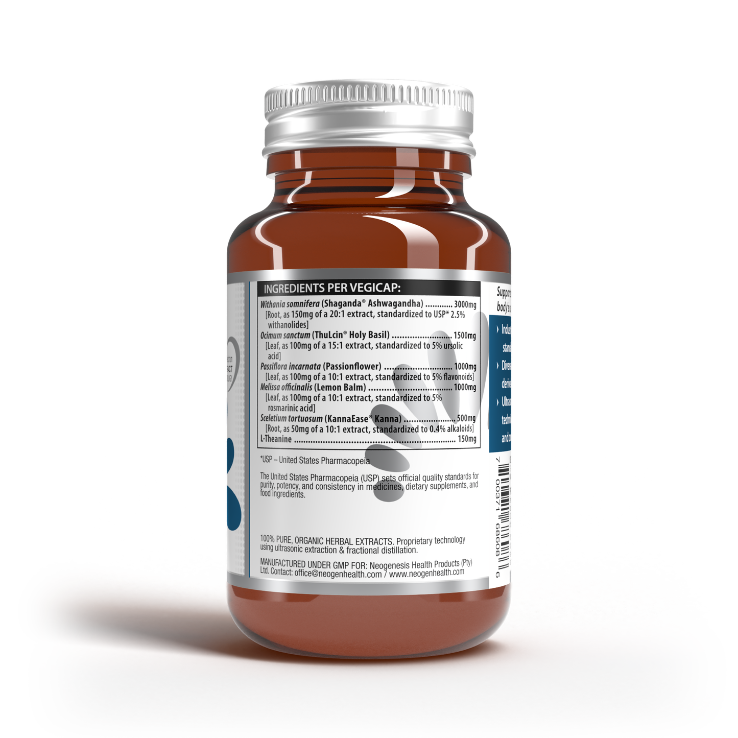 Unwind | 3000mg Ashwagandha Herbal Complex 30s | Neogenesis Health