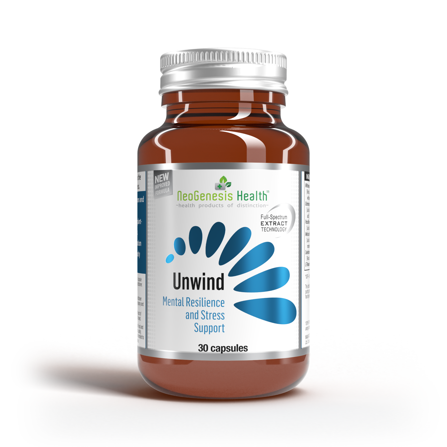 Unwind | 3000mg Ashwagandha Herbal Complex 30s | Neogenesis Health